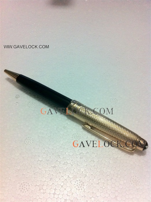 Montblanc Meisterstuck Gold & Black Ballpoint Pen Low Price Replica Pen Montblanc
